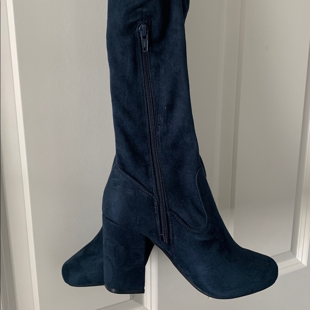 NWOT Navy Blue Over-the-Knee Women's Boots.
Rumer Hawa. - Picture 4 of 8